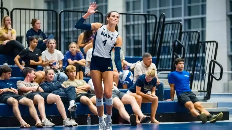 Navy Rallies to Top Colgate in Five Sets