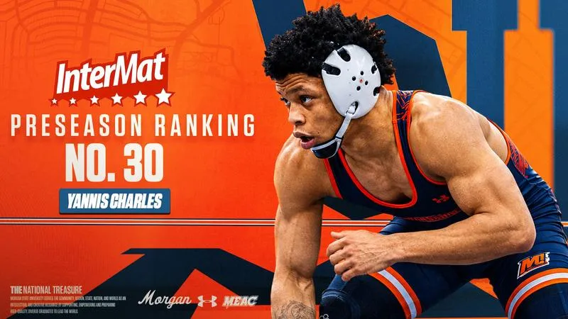 Morgan State's Yannis Charles Named No. 30 in InterMat Preseason Rankings