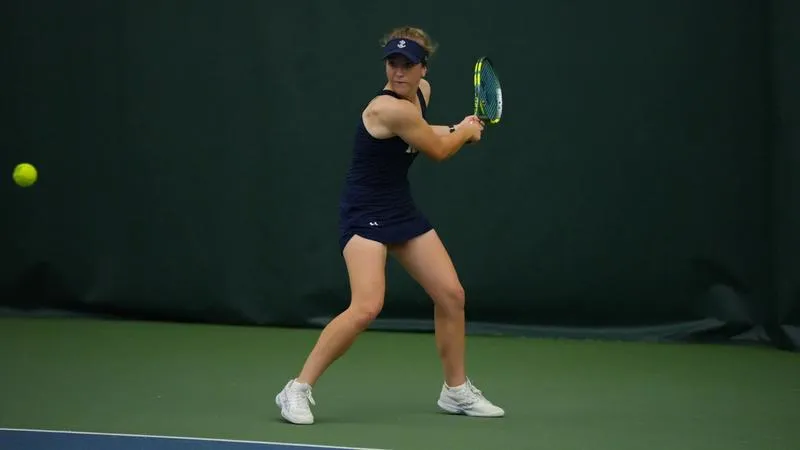 Women's Tennis' Bellia and Webster Claim Singles Draws at Moore Invitational