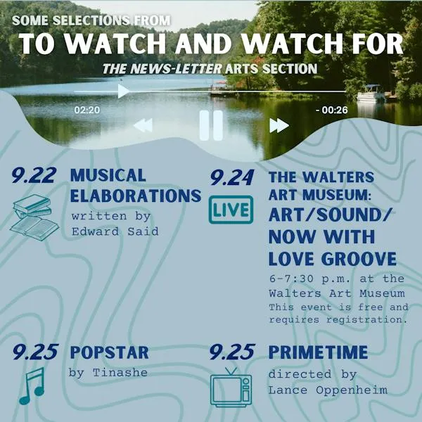 To watch and watch for: Week of Sept. 20