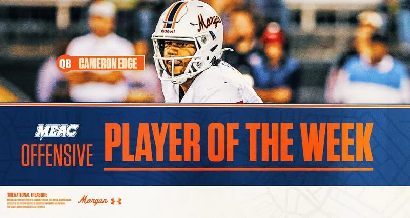 Morgan State QB Cameron Edge Named MEAC Offensive Player of the Week