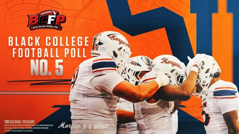 Morgan State Football Climbs Five Spots to No. 5 in Black College Football Division I FCS Poll