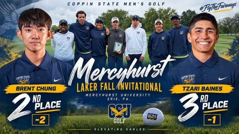 Chung Finishes Runner-Up, Baines 3rd as Men's Golf Places 5th at Laker Fall Invite