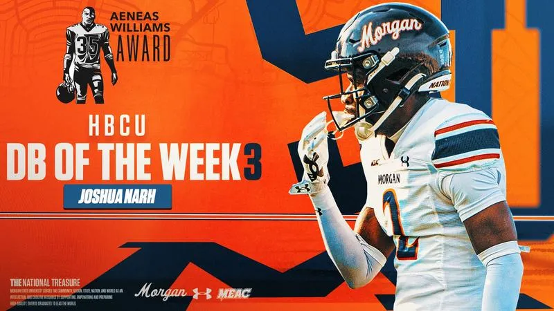 Morgan State's Joshua Narh Honored as Week 3 Top DB