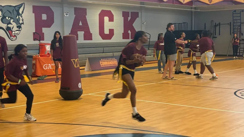 Major organizations including Commanders invests in flag football for girl athletes