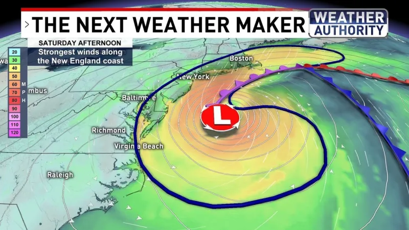 Tracking A Nor'Easter That Will Impact Maryland This Weekend