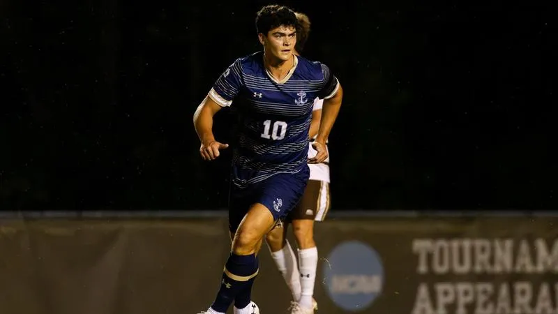 Lehigh Overtakes Navy Men's Soccer Late in Saturday Night Battle