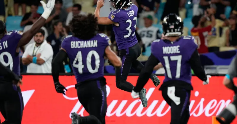 Loop's 56-yard field goal as time expires gives Baltimore Ravens a 34-31 win in Rio