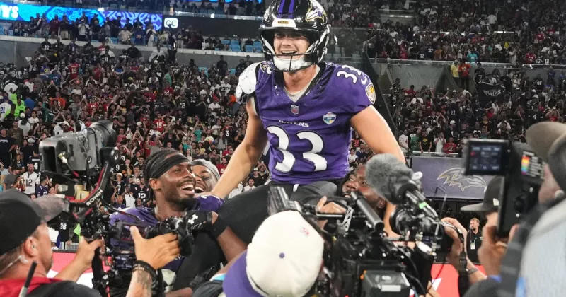 Tyler Loop's clutch 56-yard FG lifts Ravens over Cowboys, helps atone for last season's rough end