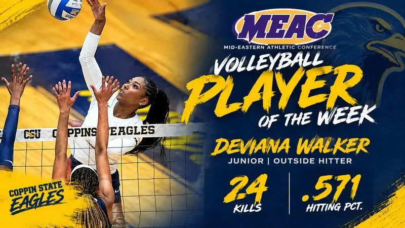 Walker Named MEAC Volleyball Player of the Week