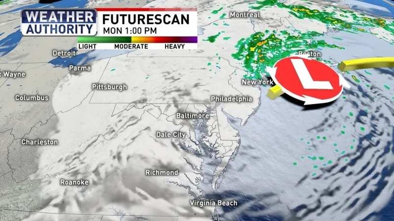 Drying out and warming up this week in Maryland