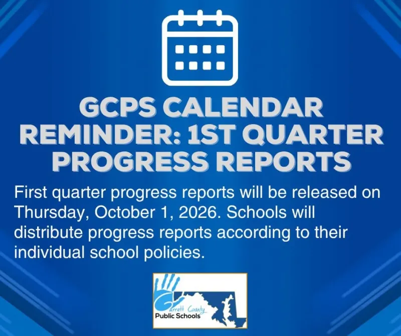 GCPS Calendar Reminder: Release of First Quarter Progress Reports
