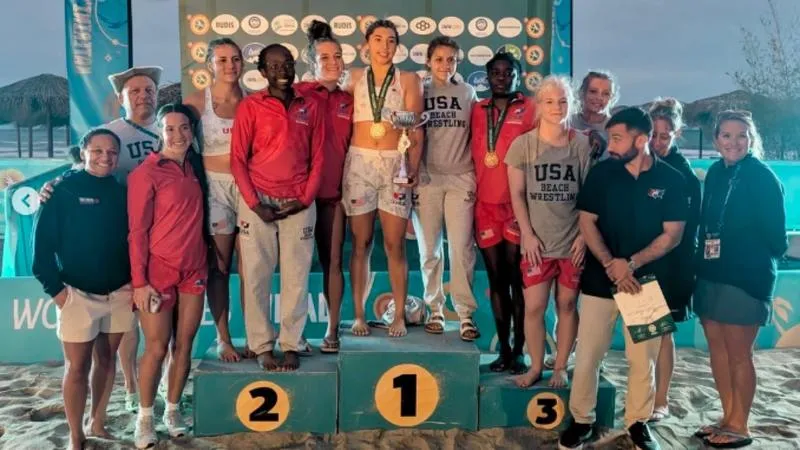 Women's Wrestling Helps USA to U20 Title at Beach World Championships