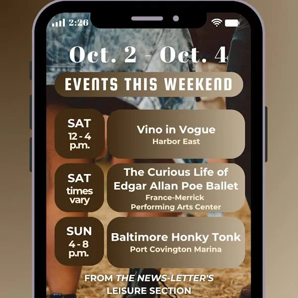 Events this weekend (Oct. 2 - Oct. 4)