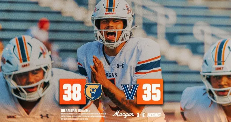 Bears Rally Past Villanova, 38-35, on Edge's Late Heroics
