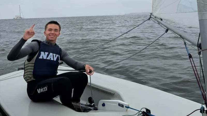 Navy's Cole Fanchi Wins the MAISA Open Singlehanded Championship