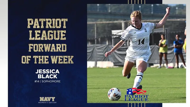 Jessica Black Repeats as Patriot League Forward of the Week