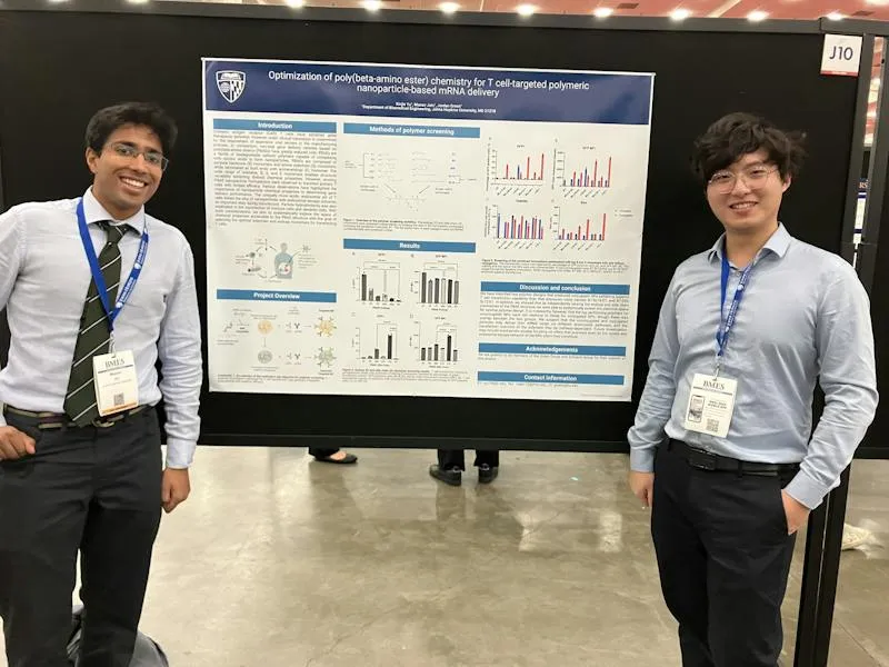 Siebel Scholar Manav Jain discusses research on mRNA lipid nanoparticles for T cell engineering