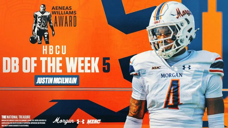 Morgan State's Justin McIlwain Honored as Week 5 Top DB