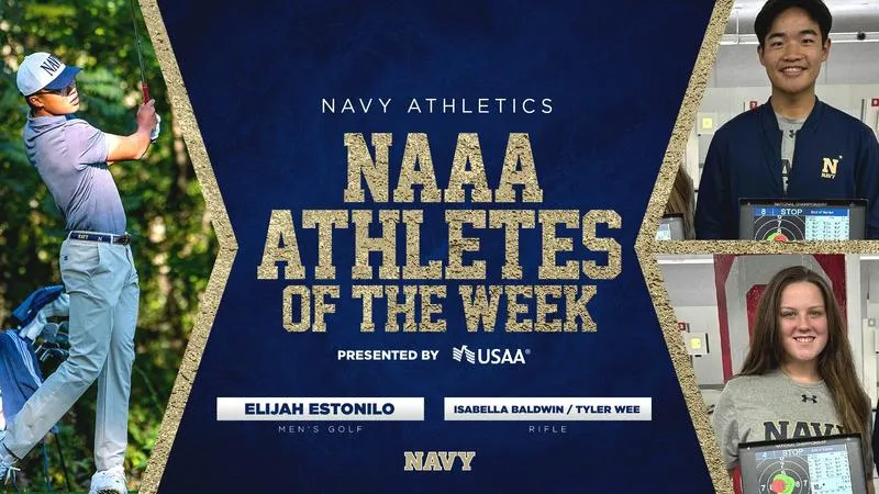 Rifle's Isabella Baldwin and Tyler Wee and Golf's Elijah Estonilo Named NAAA Athletes of the Week
