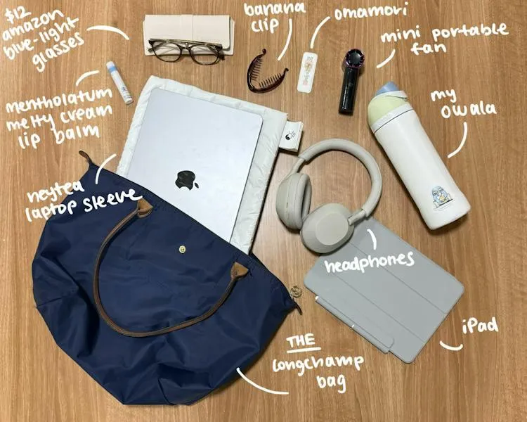 Inside the Longchamp, unpacked