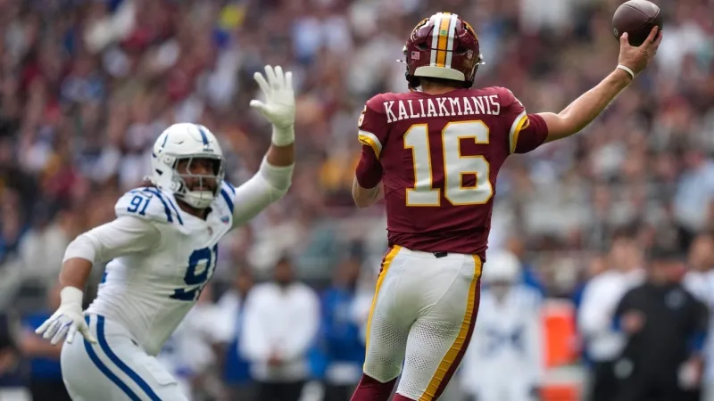 Tea time as Jonathan Taylor runs for 2 TDs and Colts beat Commanders 30-13 in London