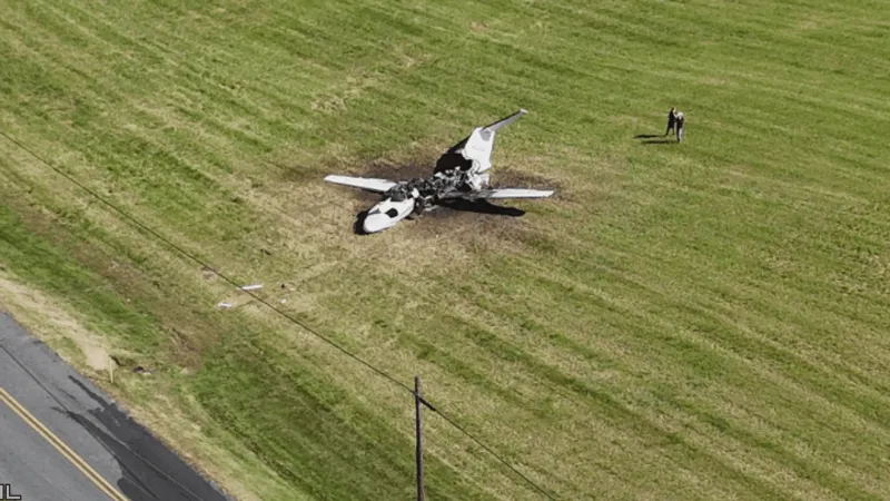 FAA: Cessna business jet crashes during departure from Bedford County Airport; pilots hurt