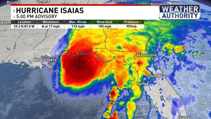 Isaias brings steady rain and gusty winds into Maryland by Sunday