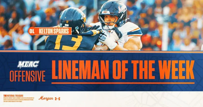 Kelton Sparks Named MEAC Offensive Lineman of the Week