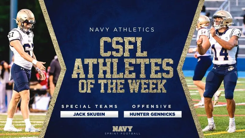 Gennicks, Skubin Claim CSFL Weekly Accolades