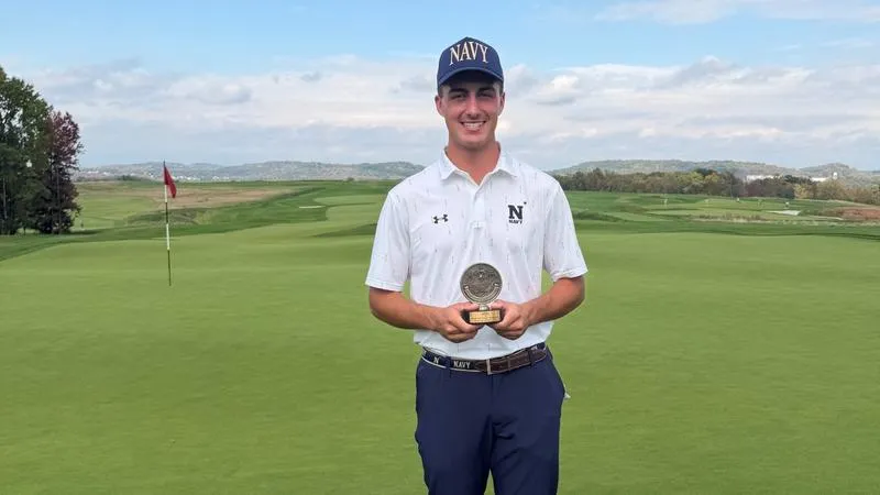 Navy's Auffant Wins Individual Medalist Honors at Commander-In-Chief's Cup