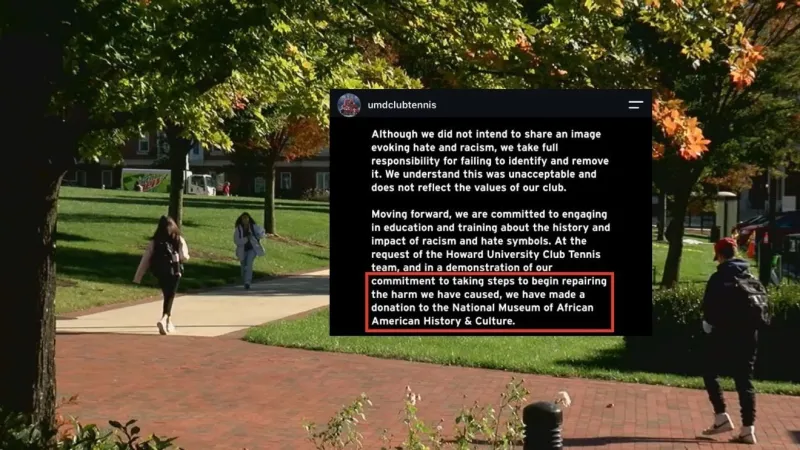UMD Club tennis donates money to NAAMHC following racist imagery controversy