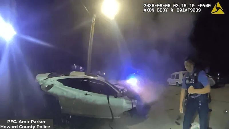 Body-worn camera footage released from deadly Jessup police crash