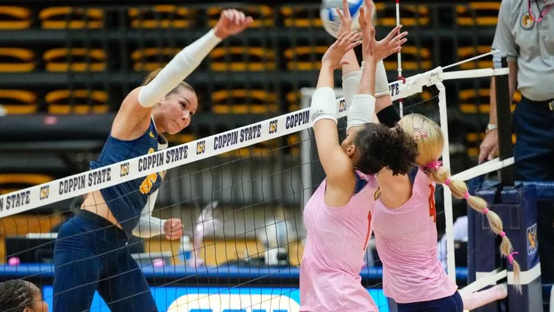 Atilano Posts Season-High 19 Kills as Volleyball Falls to Morgan State in Five
