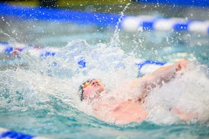 Hayburn Sets Three Pool Records In Swimming & Diving's Sweep At Lafayette