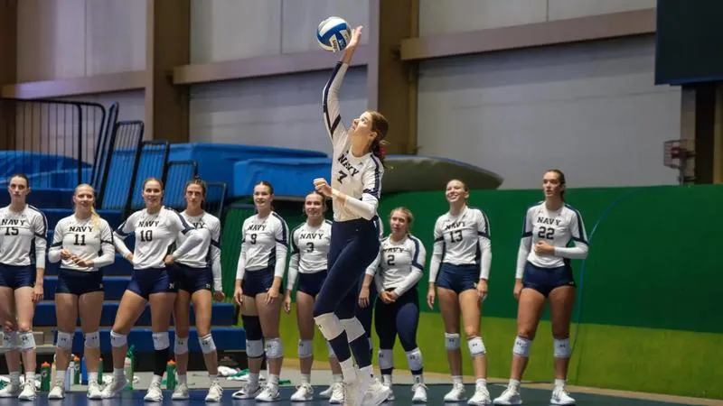 Navy Scores Final Three Points to Beat Army 16-14 in Fifth Set