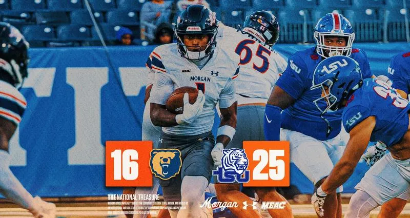 #24 Morgan State Falls to Tennessee State, Snaps Four-Game Winning Streak