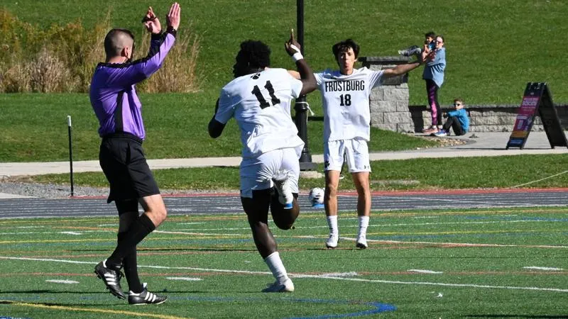 Harmon's Late Stunner Gives Men's Soccer Dramatic Home Win Over Point Park