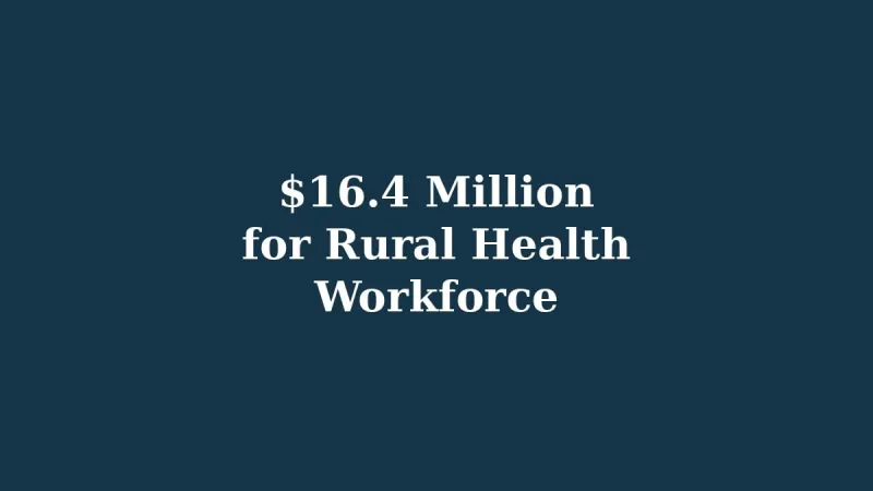 State Rural Health Workforce Grants Include Projects Serving Garrett and Allegany Counties