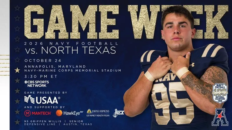 Navy Plays Host to North Texas in Homecoming Showdown