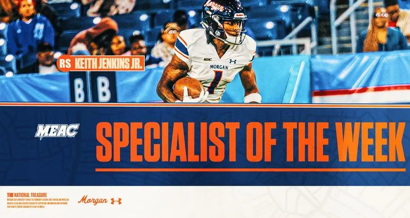 Jenkins Jr. and Fetty Tabbed for MEAC Weekly Football Accolades