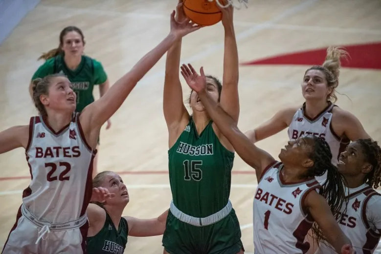 Women's basketball: Bates holds off Husson