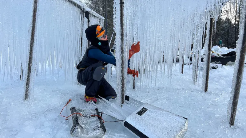 Winter wonderland beginning to take shape in New Hampshire