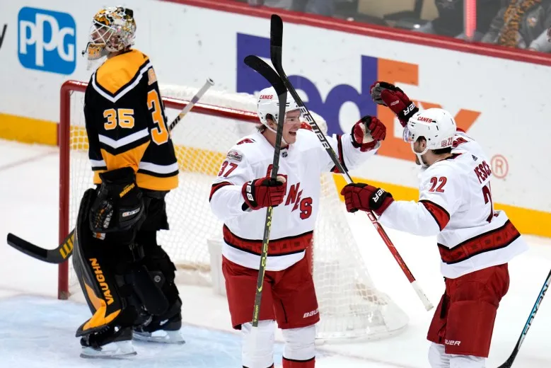 NHL roundup: Hurricanes top Penguins in overtime, 3-2
