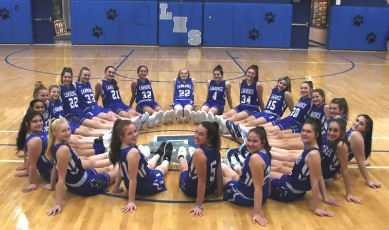2022-23 Lawrence High School girls varsity basketball team