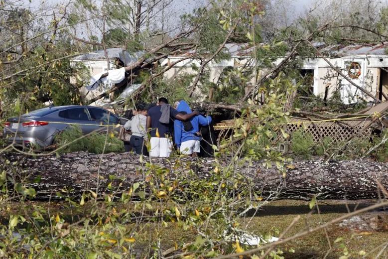 Mother and son killed in tornado outbreak in deep South