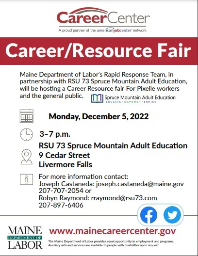 Livermore Falls Career Resource Fair postponed; new date to be determined