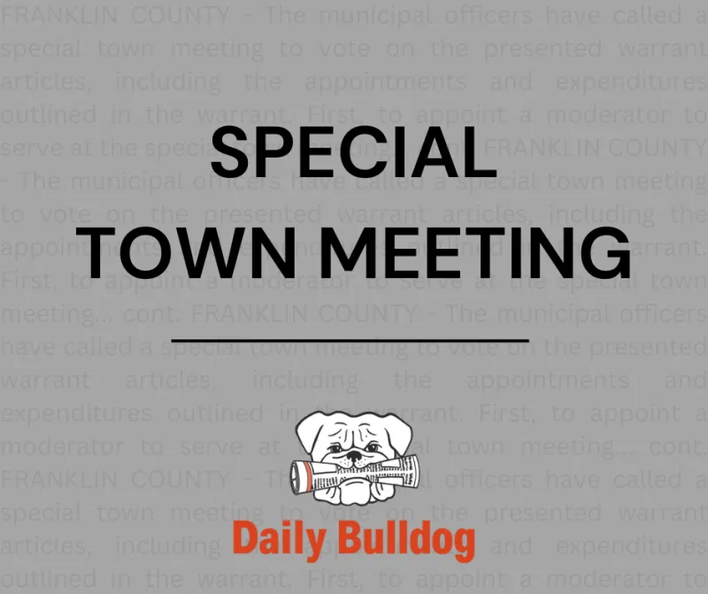 Town of Avon to hold special town meeting to consider changes to town clerk and other official positions