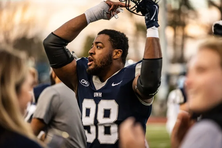 Portland High grad becomes force on UNH defensive line