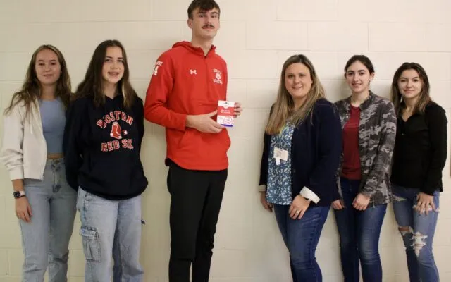 DRHS student government donation to benefit breast cancer patients